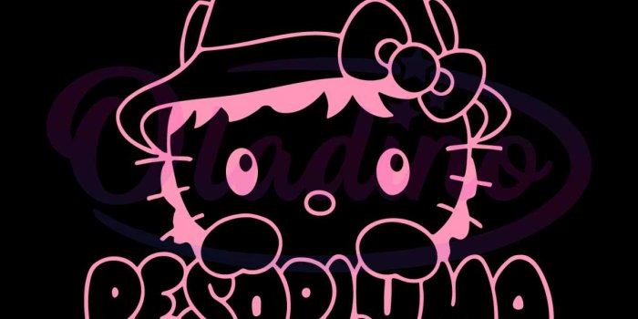 1200x1200 Hello Kitty Peso Pluma Classic 90s SVG Graphic Design File