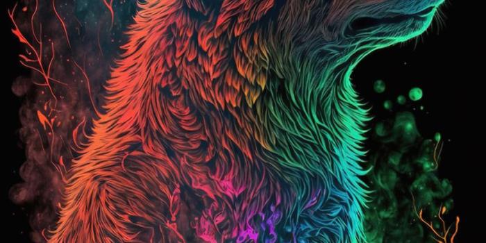 857x1200 Neon Wolf' Poster by Wolf Design Studios | Displate