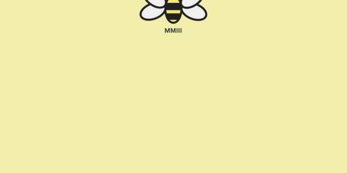 1222x1920 Download Pastel Yellow Aesthetic With Bee Wallpaper | Wallpapers.com