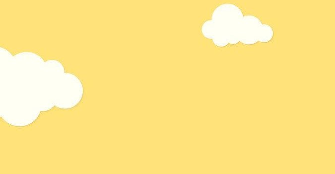 675x1200 Download Cloudy Cute Pastel Yellow Aesthetic Wallpaper | Wallpapers.com