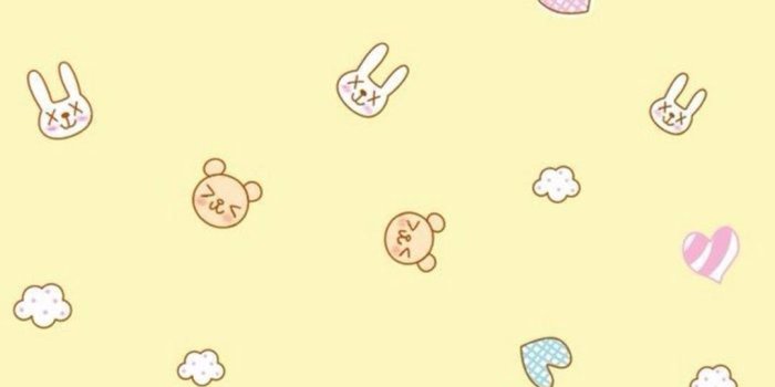 1080x1920 Download Bear And Bunny Pastel Yellow Aesthetic Wallpaper | Wallpapers.com