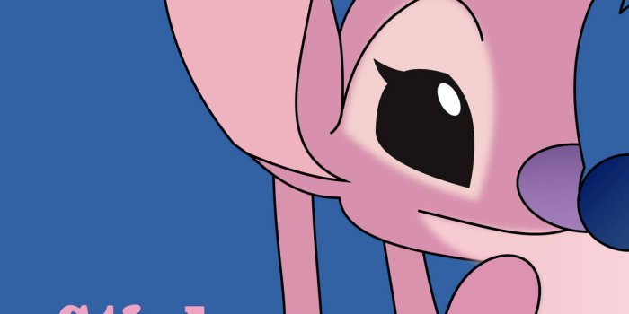 1079x1920 Download Blue Lilo & Stitch Angel Wallpaper | Wallpapers.com