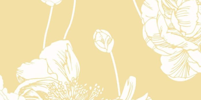 1000x1000 Peony Light Yellow Peel and Stick Smooth Vinyl Wallpaper  W9131-Vinyl-LightYellow-216 - The Home Depot