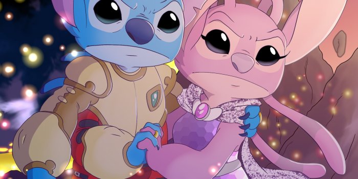 1920x2802 ArtStation - Disney Mirrorverse Fan Art: Stitch and Angel