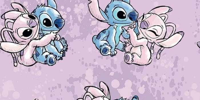 894x894 Disney Lilo & Stitch Angel Watercolor Lavender 100% Cotton Sold by The  Yard. : Amazon.com.au: Home