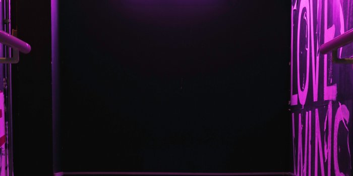 1284x2778 Nothing to See Here Wallpaper 4K, Purple aesthetic, Neon sign