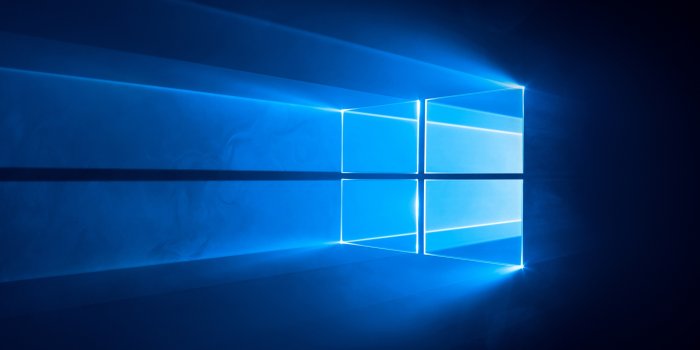 2732x2732 Windows 10 Wallpaper 4K, Dark, Blue background, 5K, 8K