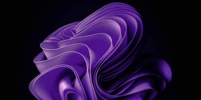 3840x2400 Windows 11 AMOLED Purple abstract 4K Wallpaper