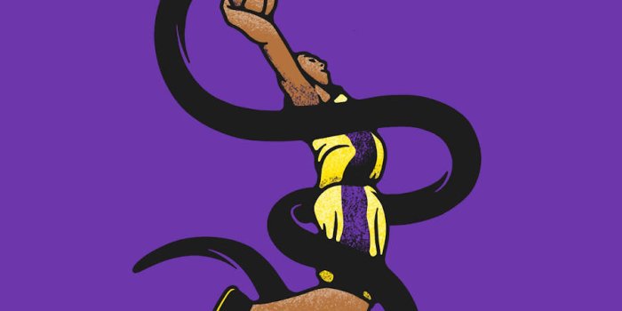 900x1600 Download Kobe Bryant Cool Black Mamba Art Wallpaper | Wallpapers.com