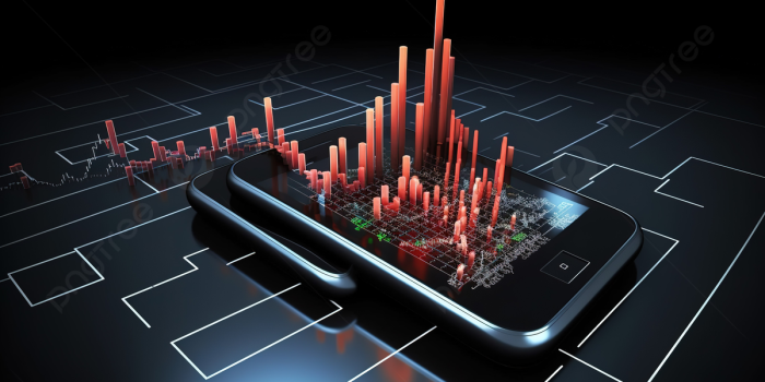 1200x673 Financial Mobile Technology Stock Exchange Chart Background, 3d Online  Trading With Mobile Phone Fund Business Graph 3d Render Illustration, Hd  Photography Photo Background Image And Wallpaper for Free Download