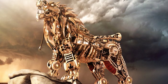 3636x2683 Steampunk Lion Robot mechanical wallpaper | 3636x2683 | 62474 | WallpaperUP