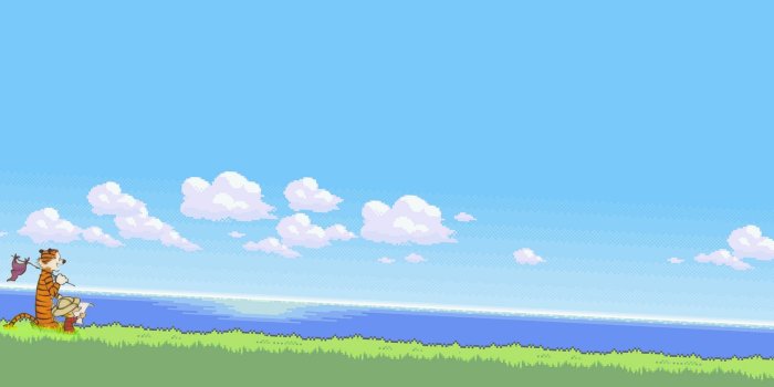 1920x1200 My new 8-bit Wallpaper : r/calvinandhobbes