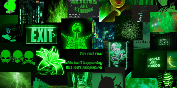 2560x1600 Neon Green Laptop Background
