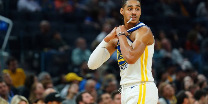 1920x1280 Download Jordan Poole Hair Tied Wallpaper | Wallpapers.com