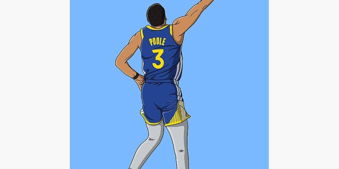 1000x1000 Jordan Poole - Golden State Warriors Basketball