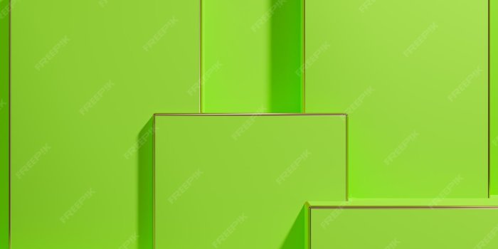 1414x2000 Premium Photo | Neon green 3d minimal geometric background product display  golden lines luxury products wallpaper