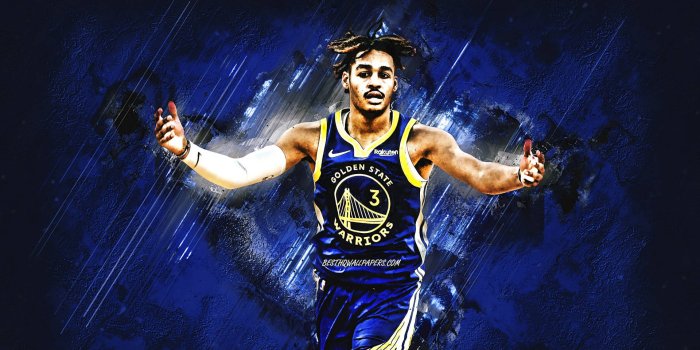 1920x1080 Download Blue Streaks Jordan Poole Wallpaper | Wallpapers.com