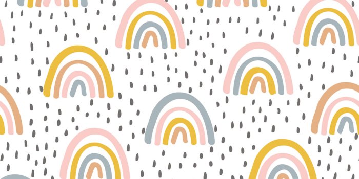 1100x1320 Rainbow Wallpaper • Colorful Kids Wallpaper • Milton & King