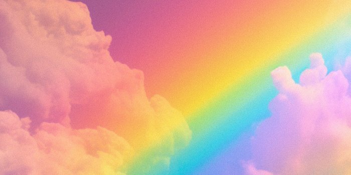 1183x2560 Rainbow in Pink Sky Wallpaper - Aesthetic Rainbow Wallpaper HD
