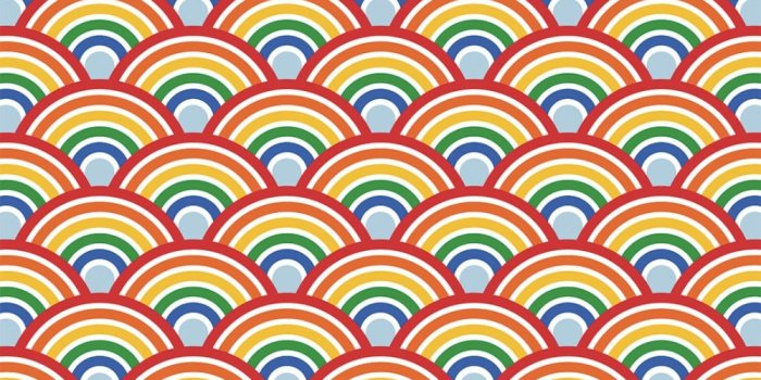 1000x1000 Rainbow Magic Wallpaper in Multicoloured Brights | I Love Wallpaper