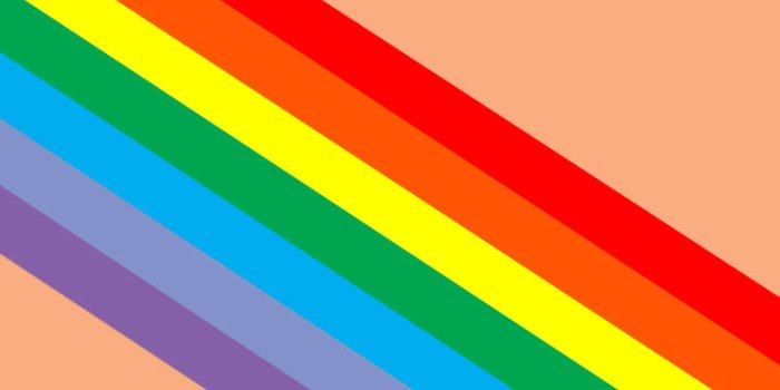 750x1500 7 Pride Wallpaper Ideas for iPhones and Phones : Rainbow on Peach Backgroud  1 - Fab Mood | Wedding Colours, Wedding Themes, Wedding colour palettes