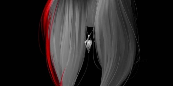 1080x1920 Download Cool Girl Artwork Minimal Dark Iphone Wallpaper | Wallpapers.com