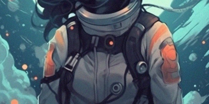 1183x2560 Girl in a Space Suit Art Wallpapers - Cool Girl Wallpaper for iPhone