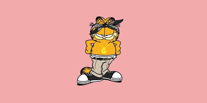 1920x1200 Download Cool Rebel Garfield Cartoon Wallpaper | Wallpapers.com