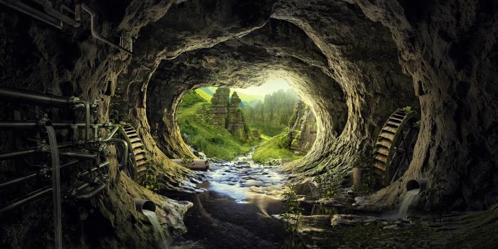 3840x2160 Fantasy Cave 4k Ultra HD Wallpaper