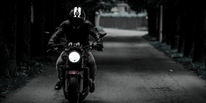 3840x2160 Biker Wallpaper 4K, Dark, Motorcycle, Road