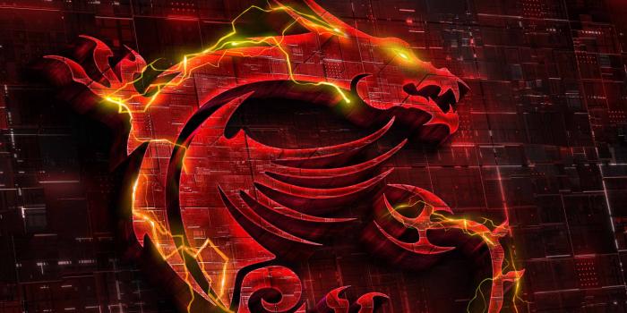 2048x1536 MSI Gaming Wallpaper 4K, Dragon, Fire, Red background