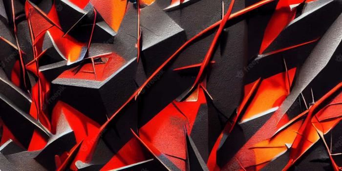 1920x1920 Download Red Gaming Spiky Textures Wallpaper | Wallpapers.com