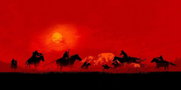 1366x768 Red Dead Redemption 2 cowboys gamer wallpaper background - pling.com