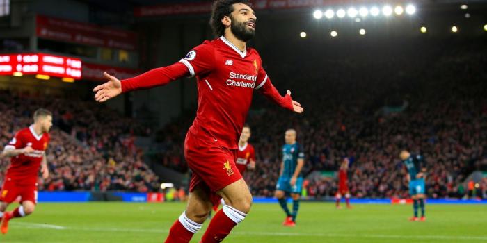 1280x720 Download wallpaper 1280x720 mohamed salah, goal celebration, sports,  football, hd, hdv, 720p widescreen wallpaper, 1280x720 hd background, 9574