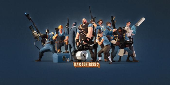 1350x1080 Blue Team - Team Fortress 2 Wallpaper