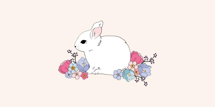 1901x1201 Spring bunny desktop wallpaper – makeandtell