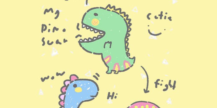 720x1232 Download Cute Dinosaur Phone Words Wallpaper | Wallpapers.com