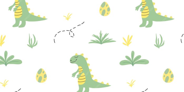 2000x2000 Premium Vector | Childish seamless pattern with dinosaurs handdrawn pattern  with cute dino vector illustration
