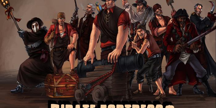 1600x1200 Pirate Fortress 2 - Team Fortress 2 Wallpaper