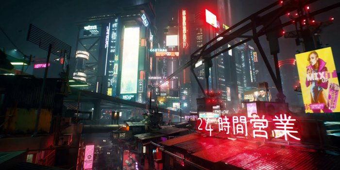 1280x720 Cyberpunk 2077 | Night City - Midnight Ads (Wallpaper Engine)