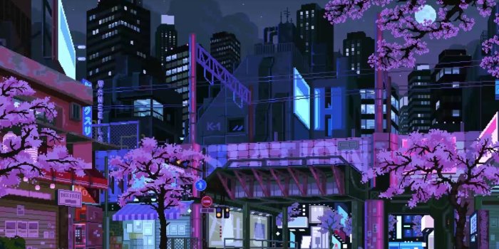 1920x1080 Sakura Midnight Train Live Wallpaper | Cute desktop wallpaper, Pixel art  background, Anime scenery wallpaper