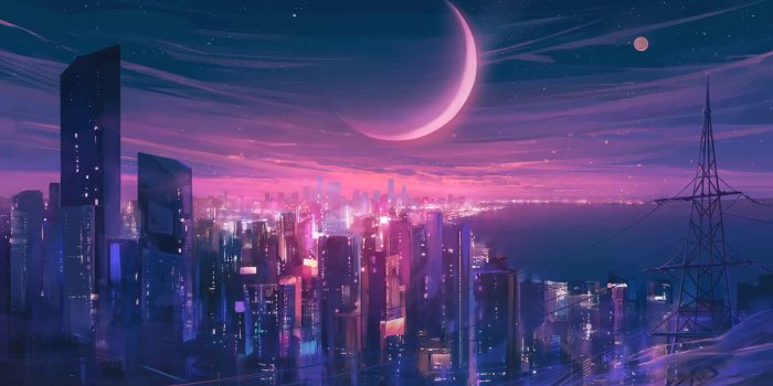 1920x1080 Eden City at Midnight, Fantasy World Live Wallpaper | 1920x1080 - Rare  Gallery HD Live Wallpapers