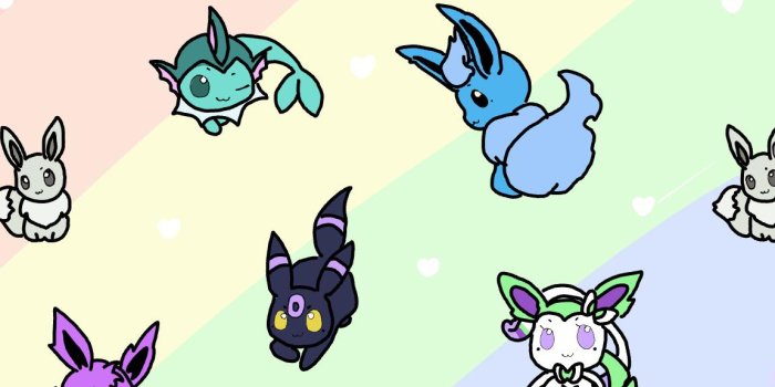 1151x2048 Made some new shinies for the Eeveelutions, and now I put them on a  wallpaper! I based it off of a existing wallpaper, link to it in the  comments. : r/MandJTV