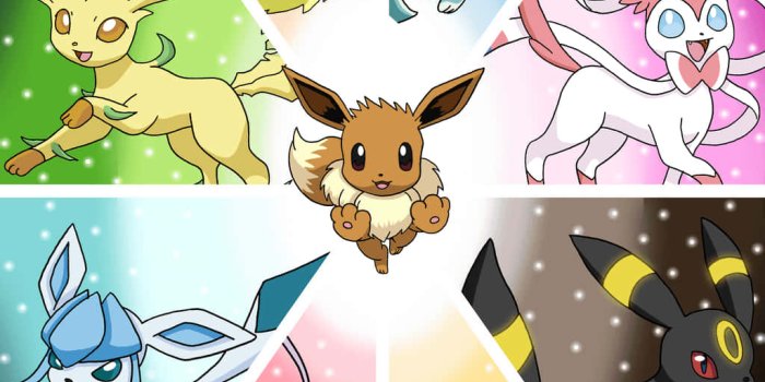 1024x1463 Download Pokemon Eevee - A Circle With Different Colored Pokemon Wallpaper  | Wallpapers.com
