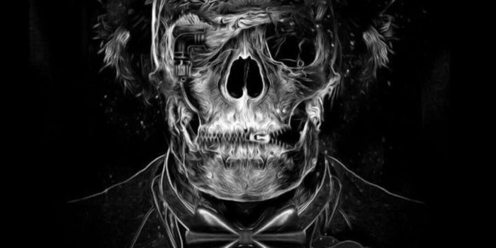 1080x1920 Download Skull In A Black Gangster Hat Wallpaper | Wallpapers.com