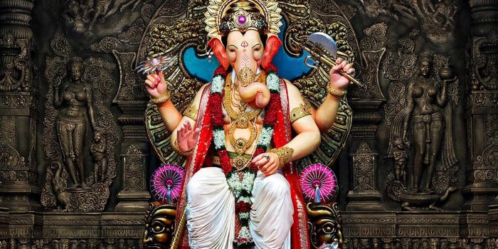 1600x1200 Download Ganpati Hd Bronze Wall Wallpaper | Wallpapers.com