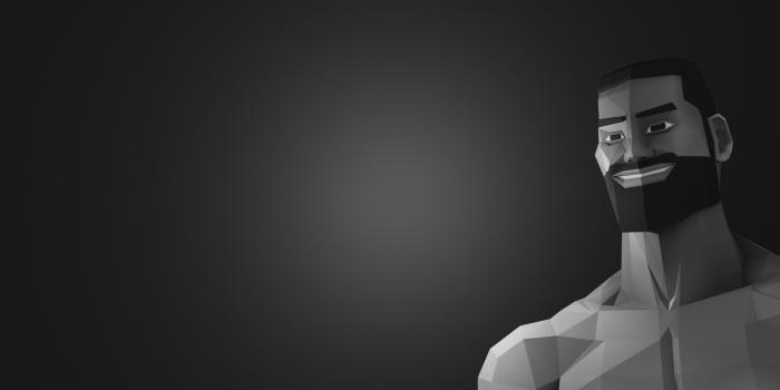 1920x1080 ArtStation - Low Poly Gigachad