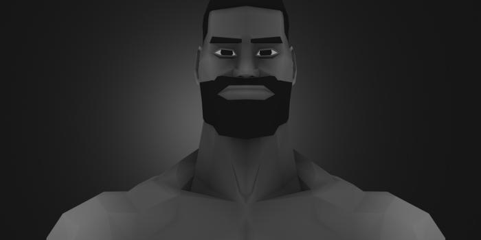 1920x1080 ArtStation - Low Poly Gigachad