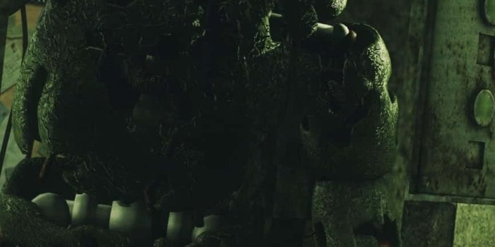 864x1920 Download Creepy Springtrap Stare Wallpaper | Wallpapers.com