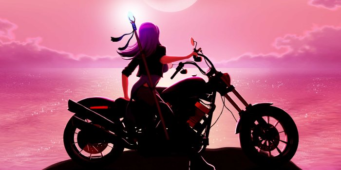 7020x3948 Motorcycle Girl 8k, HD Artist, 4k Wallpapers, Images, Backgrounds, Photos  and Pictures